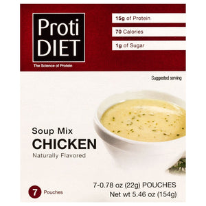 ProtiDiet Protein Soup - Chicken Flavor - 7/Box - Hot Soups - Nashua Nutrition