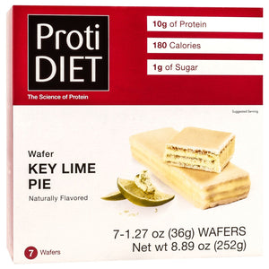 ProtiDiet Protein Wafer Bars - Key Lime Pie, 7 Bars/Box - Protein Bars - Nashua Nutrition