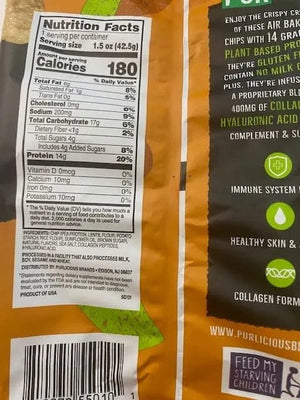 PURlicious - Protein Chips - Salted Caramel - 1 Bag - Nashua Nutrition