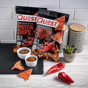 Quest Nutrition - Tortilla Protein Chips - Hot & Spicy - 1 Bag - Snacks & Desserts - Nashua Nutrition