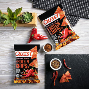 Quest Nutrition - Tortilla Protein Chips - Hot & Spicy - 1 Bag - Snacks & Desserts - Nashua Nutrition