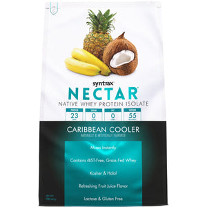 Syntrax - Nectar Protein Powder - Caribbean Cooler - 32 Serving Bag - Protein Powders - Nashua Nutrition