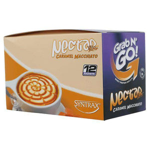 Syntrax - Nectar Protein Powder - Grab N Go - Caramel Macchiato - 12 Individual Servings - Protein Powders - Nashua Nutrition