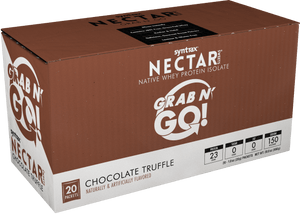 Syntrax - Nectar Protein Powder - Grab N Go - Chocolate Truffle - 20 Individual Servings - Nashua Nutrition