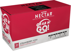 Syntrax - Nectar Protein Powder - Grab N Go - Strawberry Kiwi - 20 Individual Servings - Nashua Nutrition