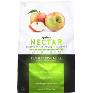 Syntrax - Nectar Protein Powder - Honey Crisp Apple - 32 Serving Bag - Protein Powders - Nashua Nutrition