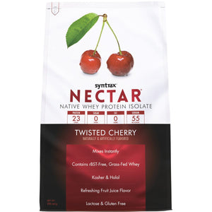 Syntrax - Nectar Protein Powder - Twisted Cherry - 32 Serving Bag - Protein Powders - Nashua Nutrition