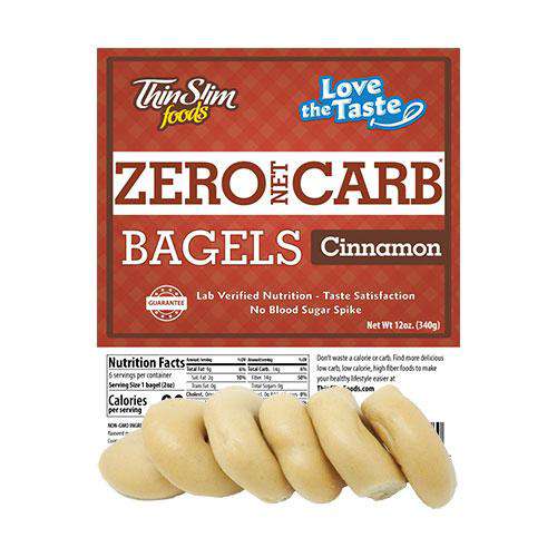 ThinSlim Foods - Love-The-Taste Bagels - Cinnamon - 6 Servings