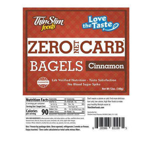 ThinSlim Foods - Love-The-Taste Bagels - Cinnamon - 6 Servings - Breakfast Items - Nashua Nutrition