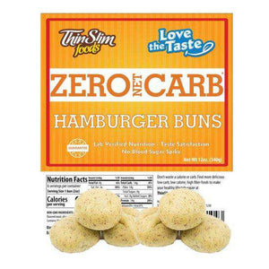 ThinSlim Foods - Love-The-Taste Hamburger Buns - 6 Servings - Dinners & Entrees - Nashua Nutrition