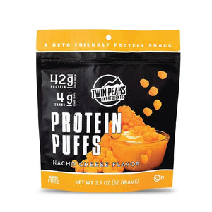 Twin Peaks Ingredients - Protein Puffs - Nacho Cheese - 2 Serving Bag - Snacks & Desserts - Nashua Nutrition