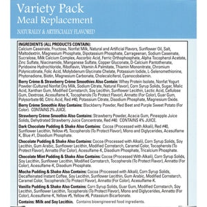 Weight Loss Systems Meal Replacement - Variety Pack - 7/Box - Shake & Puddings - Nashua Nutrition