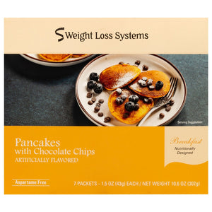 Weight Loss Systems - Pancakes with Chocolate Chips - 7/Box - Breakfast Items - Nashua Nutrition