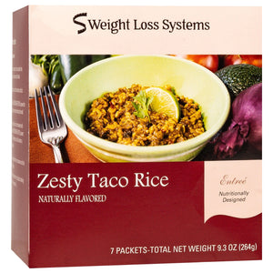 Weight Loss Systems Plant Based Entree - Zesty Taco Rice (7/Box) - Nashua Nutrition