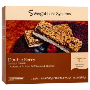 Weight Loss Systems Protein Bars - Double Berry, 7 Bars/Box - Protein Bars - Nashua Nutrition