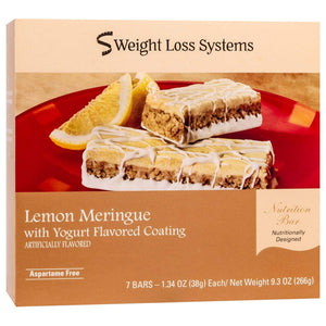 Weight Loss Systems Protein Bars - Lemon Meringue, 7 Bars/Box - Protein Bars - Nashua Nutrition