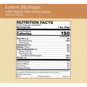 Weight Loss Systems Protein Bars - Lemon Meringue, 7 Bars/Box - Protein Bars - Nashua Nutrition