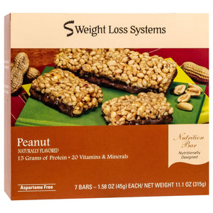 Weight Loss Systems Protein Bars - Peanut, 7 Bars/Box - Protein Bars - Nashua Nutrition