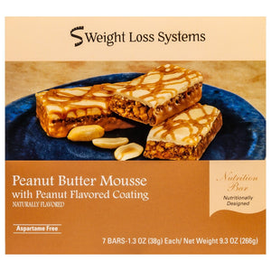 Weight Loss Systems Protein Bars - Peanut Butter Mousse, 7 Bars/Box - Protein Bars - Nashua Nutrition