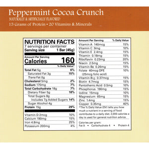 Weight Loss Systems Protein Bars - Peppermint Cocoa Crunch, 7 Bars/Box - Protein Bars - Nashua Nutrition