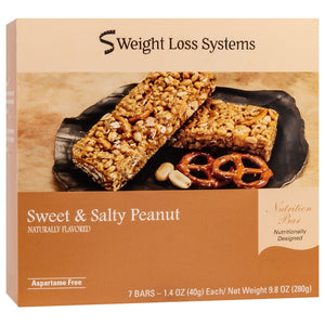 Weight Loss Systems Protein Bars - Sweet & Salty Peanut, 7 Bars/Box - Protein Bars - Nashua Nutrition