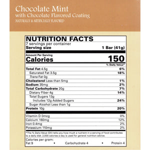 Weight Loss Systems Protein Snack Bars - Chocolate Mint, 7 Bars/Box - Protein Bars - Nashua Nutrition