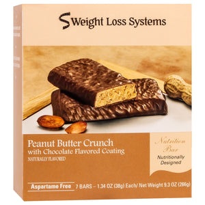 Weight Loss Systems Protein Snack Bars - Peanut Butter Crunch, 7 Bars/Box - Protein Bars - Nashua Nutrition