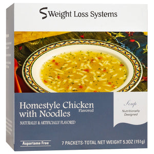 Weight Loss Systems Protein Soup - Homestyle Chicken with Noodles - 7/Box - Nashua Nutrition