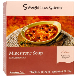 Weight Loss Systems Protein Soup - Minestrone - 7/Box - Hot Soups - Nashua Nutrition