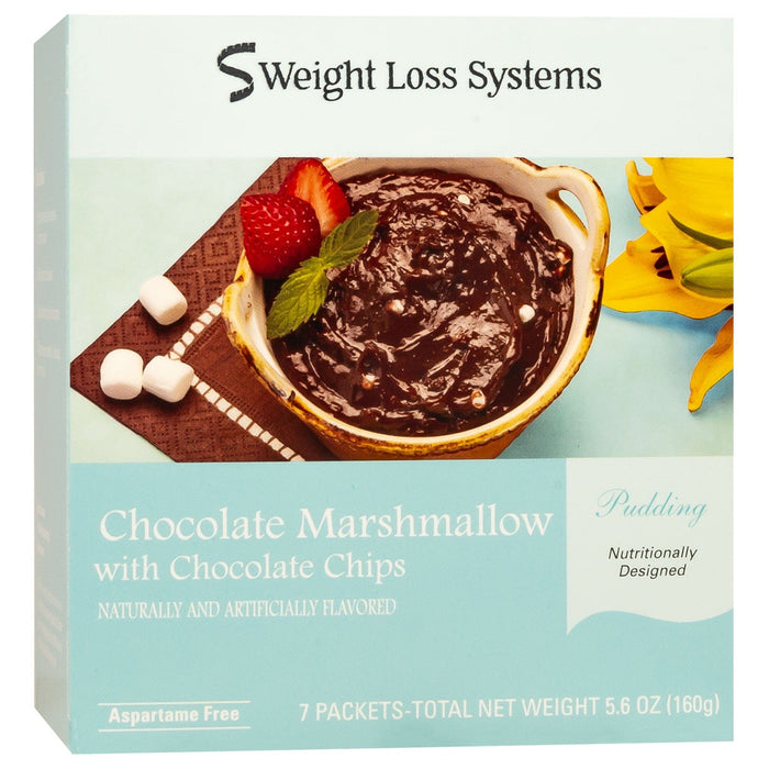 Weight Loss Systems Pudding - Chocolate Marshmallow with Chocolate Chips - 7/Box