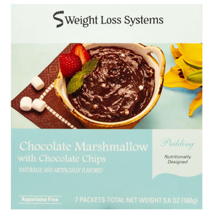 Weight Loss Systems Pudding - Chocolate Marshmallow with Chocolate Chips - 7/Box - Nashua Nutrition