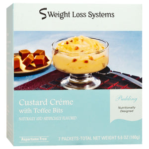 Weight Loss Systems Pudding - Custard Creme with Toffee Bits - 7/Box - Nashua Nutrition