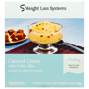 Weight Loss Systems Pudding - Custard Creme with Toffee Bits - 7/Box - Nashua Nutrition