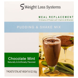 Weight Loss Systems Pudding & Shake - Chocolate Mint - 7/Box - Shake & Puddings - Nashua Nutrition