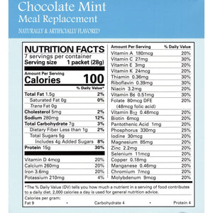 Weight Loss Systems Pudding & Shake - Chocolate Mint - Aspartame Free - 7/Box - Shake & Puddings - Nashua Nutrition