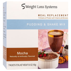 Weight Loss Systems Pudding & Shake - Mocha - 7/Box - Shake & Puddings - Nashua Nutrition