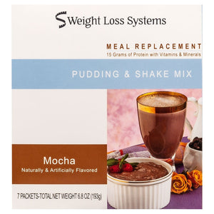 Weight Loss Systems Pudding & Shake - Mocha - 7/Box - Shake & Puddings - Nashua Nutrition