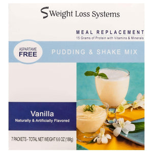 Weight Loss Systems Pudding & Shake - Vanilla - Aspartame Free - 7/Box - Shake & Puddings - Nashua Nutrition