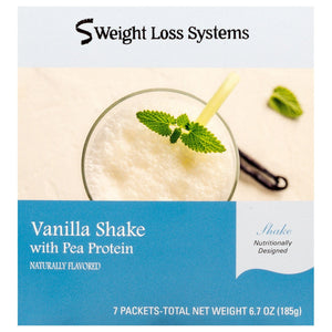 Weight Loss Systems Vanilla Shake Meal Replacement with Plant Protein 7/Box - Nashua Nutrition