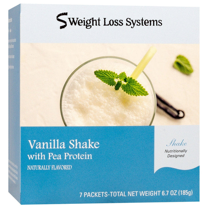 Weight Loss Systems Vanilla Shake Meal Replacement with Plant Protein 7/Box